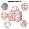 thumbnail image 4 of Lunch Bag Lunch Box for Women Reusable Insulated Lunch Bags,Water-Resistant Seamless Strawberries Pattern Cooler Lunch Tote Bag, Large Capacity for Work Travel Picnic, 4 of 6