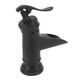 thumbnail image 3 of Grifo De Lavabo De Un Orificio, Grifo De Salida De Cascada De Prevención De Deslizamiento, Fácil Instalación De Cobre Negro Para Cocina, 3 of 7