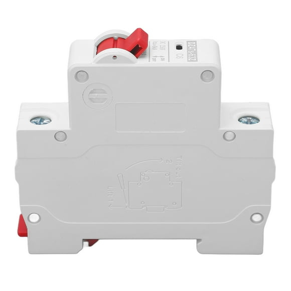 "1P DC Mini Circuit Breaker 6A 6000A Breaking Capacity - DIN Rail Mount for Solar PV, EVs & Marine Systems (DZ47s 63Z)"