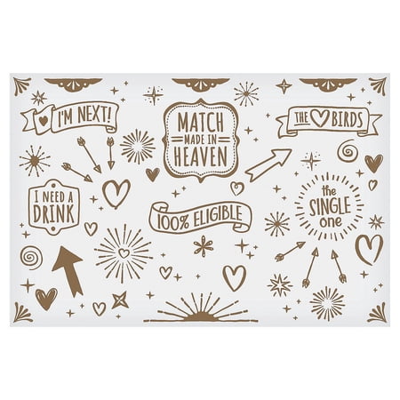 White/Gold Wedding Photo Booth Backdrop - Party Decor - 3 Pieces
