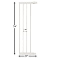 thumbnail image 2 of MidWest Homes for Pets Steel Pet Gate Extension, 11" Wide x 29" High, Soft White, 2 of 4