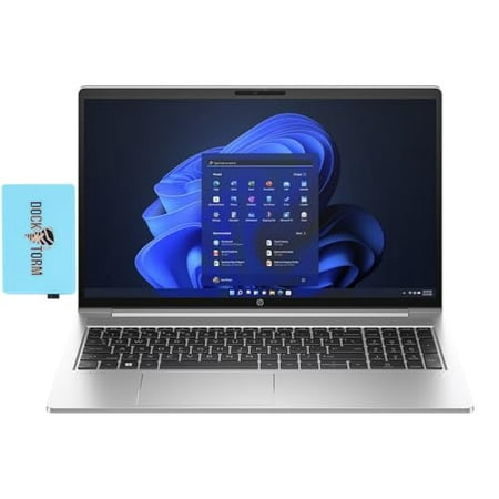 HP ProBook 450 G10 Business Laptop 15.6" IPS FHD (10-Core Intel i7-1355U, 16GB RAM, 512GB PCIe SSD, Intel UHD, Backlit KB, WiFi 6, Bluetooth 5.3, HD Webcam, RJ-45, Win 11 Pro) with Dockztorm Hub
