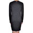 thumbnail image 2 of Michael Kors Women's Ribbed Knit Cotton Blend Sweater Dress (Large, New Navy), 2 of 5