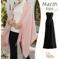 thumbnail image 2 of Women's Scarf Pashmina Shawls and Wraps for Evening Dress Bridesmaid Wedding Bridal Winter Warm Long Large Scarves, 2 of 6