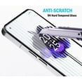 thumbnail image 6 of 2x Tempered Glass for Nothing Phone 1, Nakedcellphone 9H Hard Clear Screen Protector Guard [Scratch/Crack Saver] - Full Size with Black Trim Border, 6 of 7