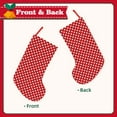 thumbnail image 2 of Salouo Red Polka Dot Print Christmas Decorations Stockings 1 Pack 18'' Xmas Stockings Holiday Stocking Personalized Farmhouse Decor for Home Family Party Tree, 2 of 7