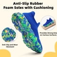 thumbnail image 4 of CZV Kids' Sock Sneakers Lightweight Breathable Slip-On Shoes for Boys & Girls - Non-Slip Casual Walking Shoes for Toddler/Little Kid,Size 4 Big Kid,Blue, 4 of 8