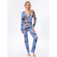 thumbnail image 1 of Pijama Navideño Y2K El Mercado de Encantos para Mujer Monos de Manga Larga Cuello en V Botones Suave, 1 of 4