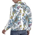 thumbnail image 6 of Pofeuu Flowers and Butterflies Print Mens Casual Hooded Collar Drawstring Hoodies Pullover Sweatshirts Casual Long Sleeve Shirts-Medium, 6 of 7
