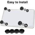 thumbnail image 2 of Auto Number Plate Frame Holder Mounting Screws License Holder Screws With Cap Plate Mounting Hardware, 2 of 5