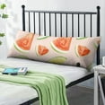 thumbnail image 2 of Watermelon Body Pillow Cover - Soft & Breathable, Hidden Zipper, 20"x54", Tropical Fruit Print - Perfect Summer Gift for Watermelon Lovers, Side Sleepers & Beach House Decor, 2 of 7