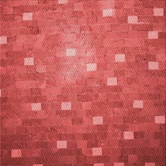 Ahgly Company Machine Washable Indoor Square Transitional Red Area Rugs, 6' Square