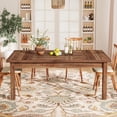 thumbnail image 3 of Tribesigns 70.86" Wood Dining Table for 6-8, Modern Large Rectangle Kitchen Table, Farmhouse Dinner Table Breakfast Table for Kitchen & Dining Room, 3 of 7