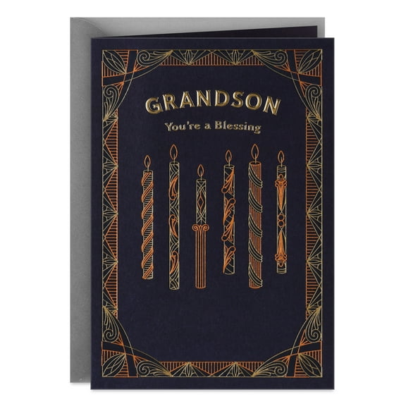 Hallmark Birthday Card for Grandson (Blessed When Life Gave Us You)