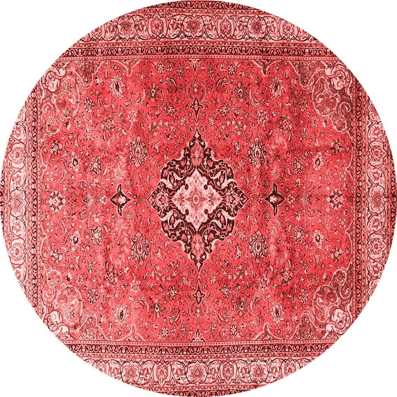 Ahgly Company Indoor Round Persian Red Traditional Area Rugs, 7' Round