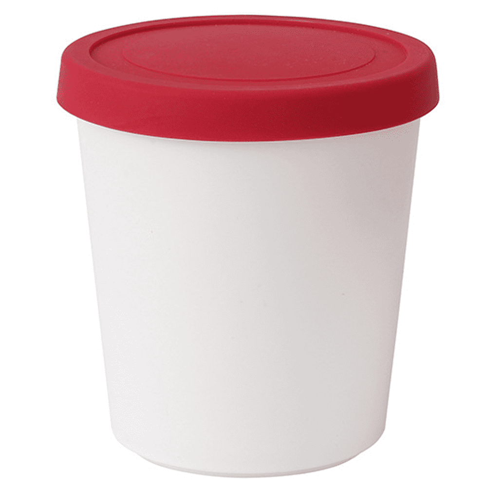 Farfi Reusable Round Ice Cream Cup with Large Silicone Lid