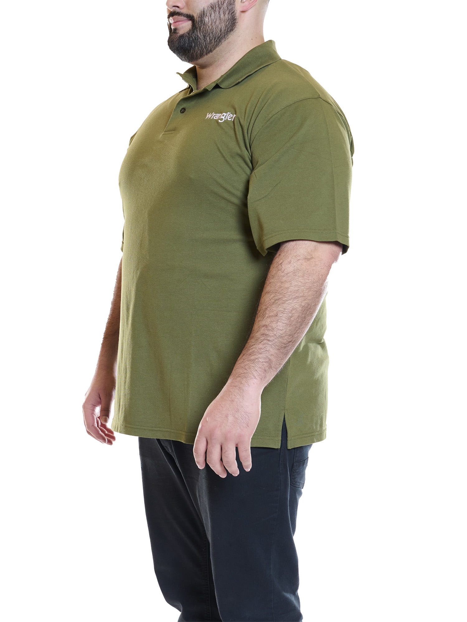 Wrangler Men's Big and Tall Short Sleeve Polo Shirt ,Big sizes up to 6XL and Tall sizes up to 4XT