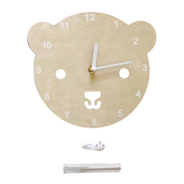 Reloj de pared moderno de 8 pulgadas con diseño de dibujos animados, funciona con pilas, para dormitorio, sala de estar u oficina en casa. Soportar