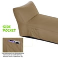 thumbnail image 6 of Outdoor Chaise Lounge Chair, Sunbed UV Resistant Sofa Couch Patio Furniture Waterproof Outside Sunlounge Reclining Sunbathing Bed Comfy Single Chaise Daybed for Garden, Pool, Beach, Beige, 6 of 7