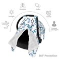 thumbnail image 6 of Yiaed Hand Drawn Snake Print Baby Car Seat Canopy Carrier Cover, Breathable Nursing Cover for Breastfeeding,Multi-Use Infant Carseat Stroller Cover, 6 of 7