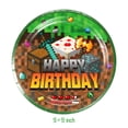 thumbnail image 4 of New Miner Craftings Pixel Game Decoraciones para fiestas de cumpleaños Globos 3D Vajilla Decoraciones para pasteles Suministros para fiestas infantiles Baby Shower, 4 of 5