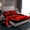 Black Red, variant on Castle Fairy Blue Video Game Twin Sheet Sets for Teens Female Men,Hexagon Gamepads Bedding
