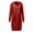 Wine Red, variant on Women Casual Full Zip Up Plush Hoodie Loose Fit Sweatshirt Long Sleeve Jacket with Pockets