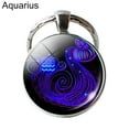 thumbnail image 2 of Keyring Zodiac Sign Key Holder Ring Keychain 12 Constellation Pendant, 2 of 6