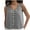 Gray, variant on Women's Linen Vest Summer Sleeveless Scoop Neck Waistcoat Lightweight Work Casual Cotton Blazer Vest