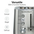 thumbnail image 6 of Hamilton Beach 2-Slice Bread and Bagel Toaster with Extra-Wide Slots, Toast Boost, and Removable Crumb Tray, Stainless Steel, 6 of 10