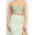 thumbnail image 4 of Sleeveless Line Detailed Bustier Tank Top, 4 of 5