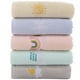 thumbnail image 1 of 5 pcs lindas toallas de toalla de toalla de toalla de lavado toallas de algodón absorbente de toallas, 1 of 5