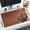 GREY, variant on Custom Leather Desk Mat for Dad, Personalized Photo Mouse Pad Gift