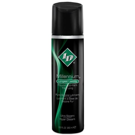ID Millennium 8.5 FL OZ Silicone Personal Lubricant, Long lasting, latex safe and silicone-based By (Best Long Lasting Lubricant)