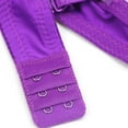 thumbnail image 5 of TANGQIOP 2 Pack Bras for Women Lace Embroidered Thin Plus Size Push-Up Lingerie Full Coverage Adjustable Strap Solid Plunge Purple+Black 38B, 5 of 6