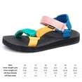 thumbnail image 2 of Sandalias de playa de verano Sandalias de senderismo al aire libre Sandalias planas para mujeres hombres (41) Azul, 2 of 8