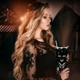 thumbnail image 5 of 40oz Goth Gothic Tumbler with Handle and Straw, Stainless Steel Vacuum Insulated Flip Straw Butterfly Moon Tumbler, Spill Proof Travel Mug, Witch Decor Gifts for Women, 5 of 6