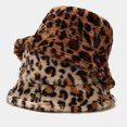 thumbnail image 4 of Fesfesfes Women's Bucket Hat Leopard Print Basin Hat Cloth Fisherman Hat Sun Hat, 4 of 7
