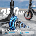 thumbnail image 4 of iScooter Electric Scooter 21 Miles Range,21MPH Top Speed,350W Motor Commute Electric Scooter with APP Control,E-Scooter for Adult Teen, 4 of 7