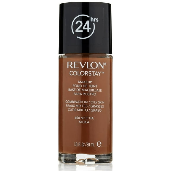 Revlon Colorstay for Combo/Oily Skin Makeup, Mocha [450], 1 oz (Pack of 2)