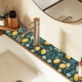 thumbnail image 2 of Yayeee Faucet Mat for Kitchen Sink 14.7" Diatomite Long Splash Guard Pad, Blue Floral Lemons, 2 of 7