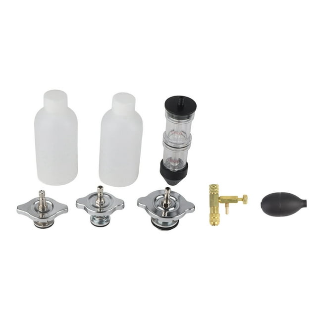 Testeur de Fuite de CO2, Opération Simple Kit de Test de Fuite de Combustion multi-Usage 8 Pcs pour Excavatrices pour Voitures