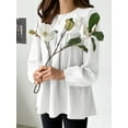 thumbnail image 4 of ZANZEA Women Cotton Long-sleeve Shirt Blouse Solid Color Fashion Top, 4 of 5