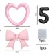 thumbnail image 2 of Set de globos xfbbchh corazón de 102 cm, moño de 56 cm y número 5 de 41 cm, 2 of 5