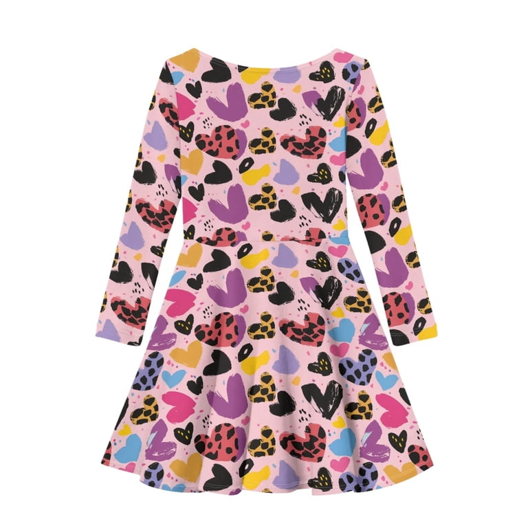 cow print skater dress Yuyamidu Highland Cow Sleeveless Sundress Cow Print Knee Length Skater Dresses for Kids Girl 5-6 Years Old Sunflower A Line Midi Sundress Lovely Crewneck Swing Dress