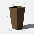 thumbnail image 2 of Veradek Pure Series Midland 30" Planter 2 Pack Espresso, 2 of 10