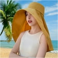 thumbnail image 5 of LADIGASU Full Face Shoulder And Neck Hat Integrated Sunscreen Shawl Summer Fisherman Hat Oversized Sun Hat Cycling Sun Hat, 5 of 5