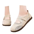 thumbnail image 3 of oqasdz Women Casual Shoes Elegant Ballet Hook and Loop Flat Shoes with Soft Sole and Adjustable Strap Comfort Everyday Versatile Outdoor Summer, 3 of 7