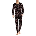 thumbnail image 3 of Renewold Matching Pajama Sets for Family Christmas Long Sleeve T-Shirt & Pants 2 Packs Candy Canes Stars Athletic Clothing Cozy Sleepwear Pj Loose Men Daily Wear Size 6XL, 3 of 5