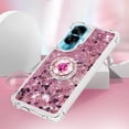 thumbnail image 5 of Funda para Honor 90 Lite 5G con Brillo Líquido Flotante, Purpurina, Parachoques y Anillo Giratorio Soporte, 5 of 5